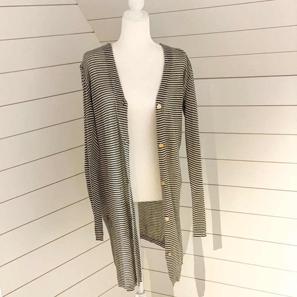 NWT Loft Striped Duster